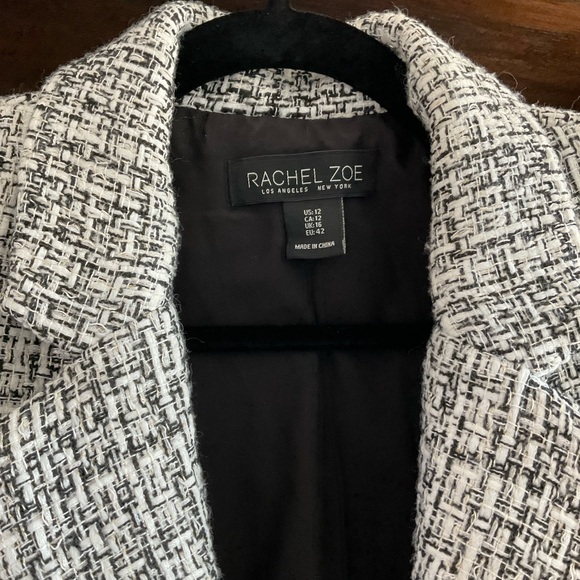 Rachel Zoe Tweed Cropped Career Jacket - Picture 12 of 15